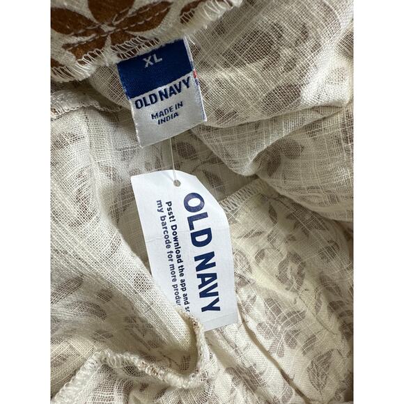 Old Navy Flutter Sleeve Babydoll Milkmaid Floral V-Neck Tie-Back Top Size XL NWT - Picture 4 of 10